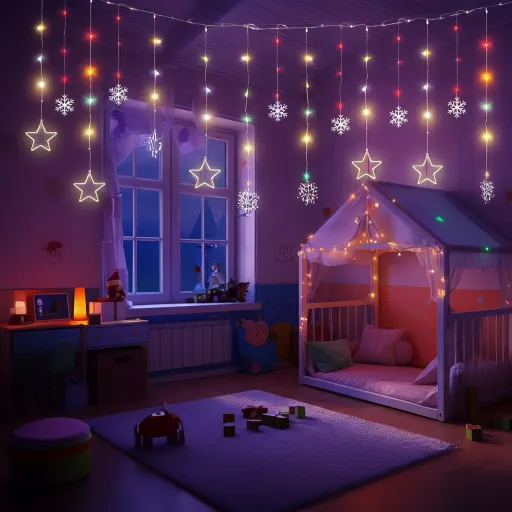 Crazy Christmas Lights To Bedrooms of Children