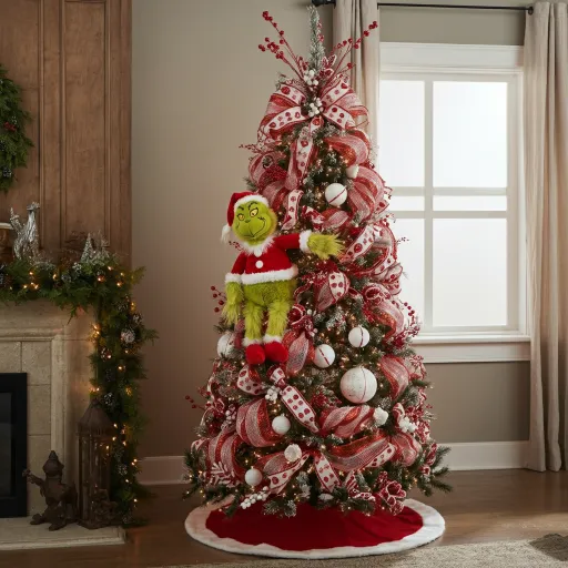 Plush Grinch Christmas Tree Topper