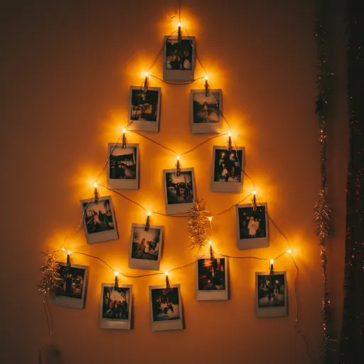 Polaroid String Light Tree