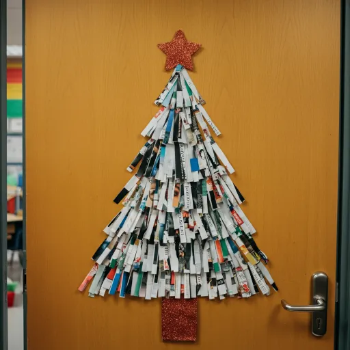 Recycled Craft Christmas Tree Door
