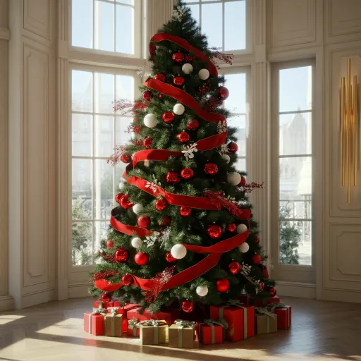 Red Ribbon Waterfall Tree