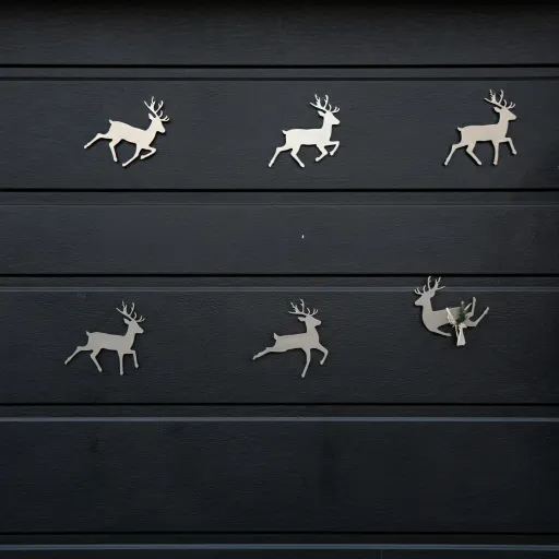 Reindeer Silhouette Display