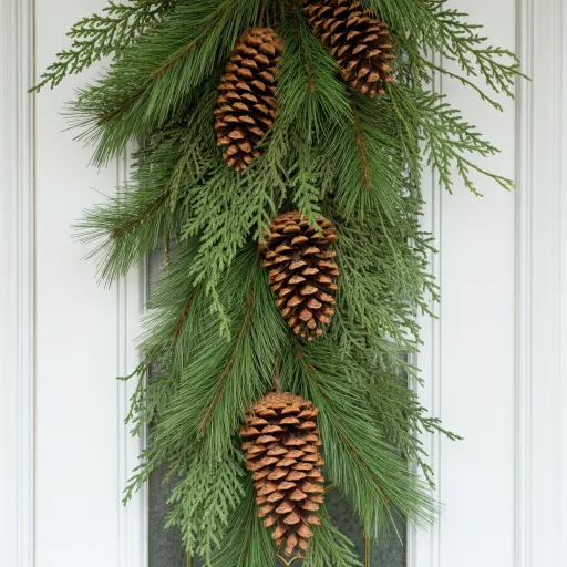 Rustic Pine Cone & Greenery Swag