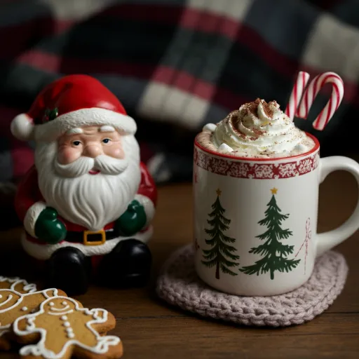 Santa in a Mug Cozy Scene