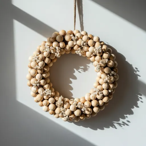 Scandinavian Wood + Ornament Hybrid Wreath