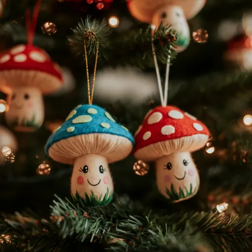 Smiley Mushrooms For A Playful Tree