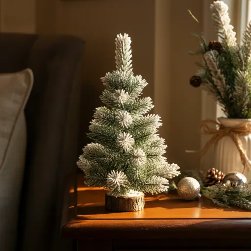 Snow-Dusted Mini Pine Tree