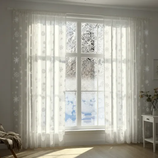 Snowflake Sheer Curtains