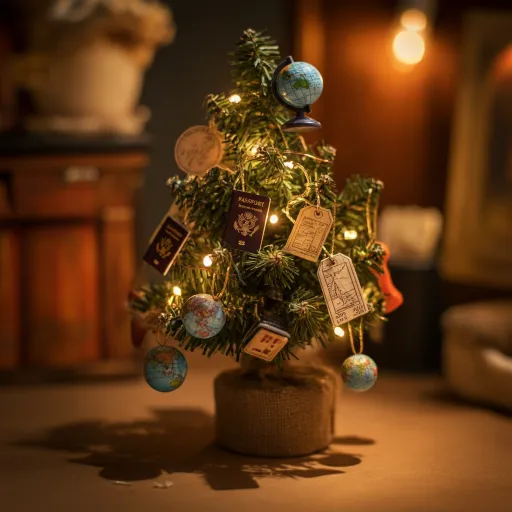 Travel-Themed Mini Tree