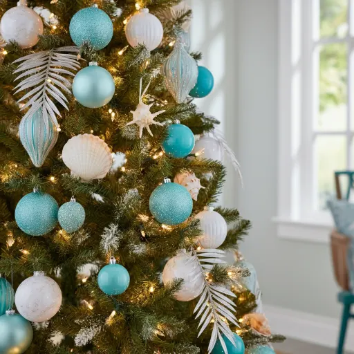 Turquoise and White Tropical Twist