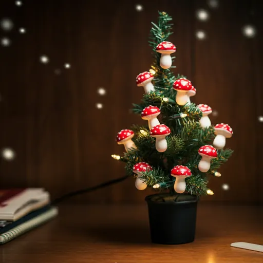 Twisted Stem Toadstool with Classic Charm