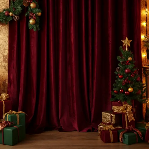 Velvet Christmas Curtains
