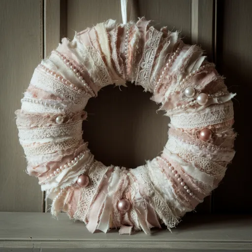 Vintage Shabby Chic Lace Wreath