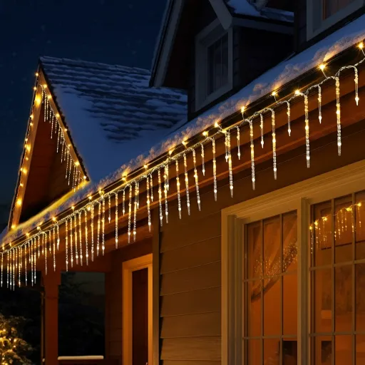 Warm-White Icicle Lights