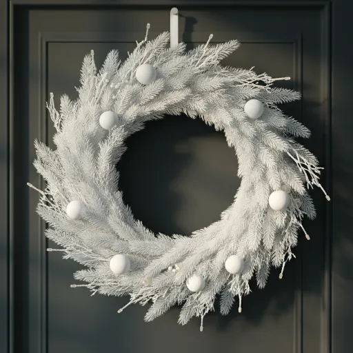 White Christmas Wreath