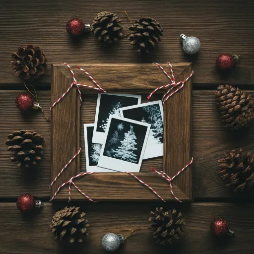 Wooden Frame Photo Tree