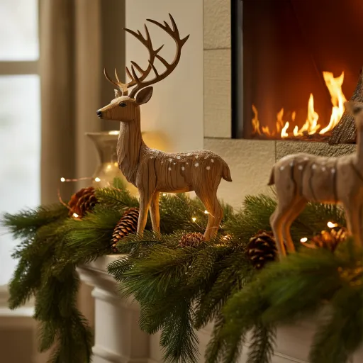 Woodland Deer Mantel Display