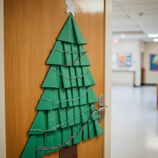 Wrapping Paper Christmas Tree Door