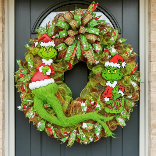 X-Large Grinch Christmas Wreath