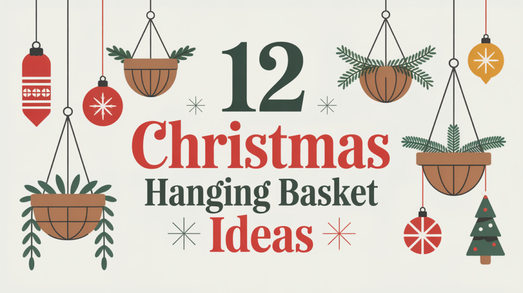 12 Christmas Hanging Basket Ideas