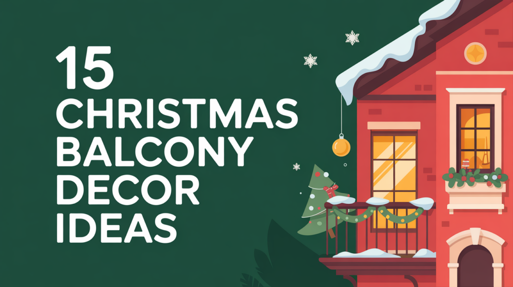 15 Christmas Balcony Decor Ideas