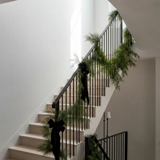 Black-and-White Modern Banister