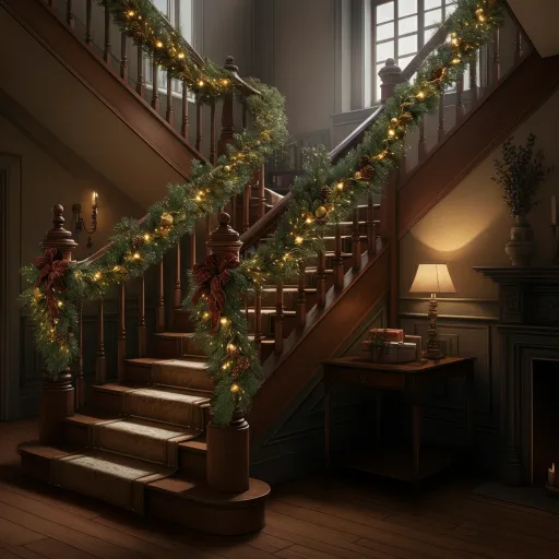 Classic Pine Garland with Twinkle Lights