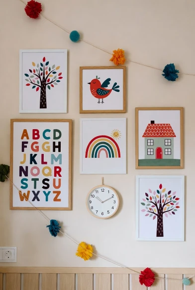 Cheerful Learning Wall