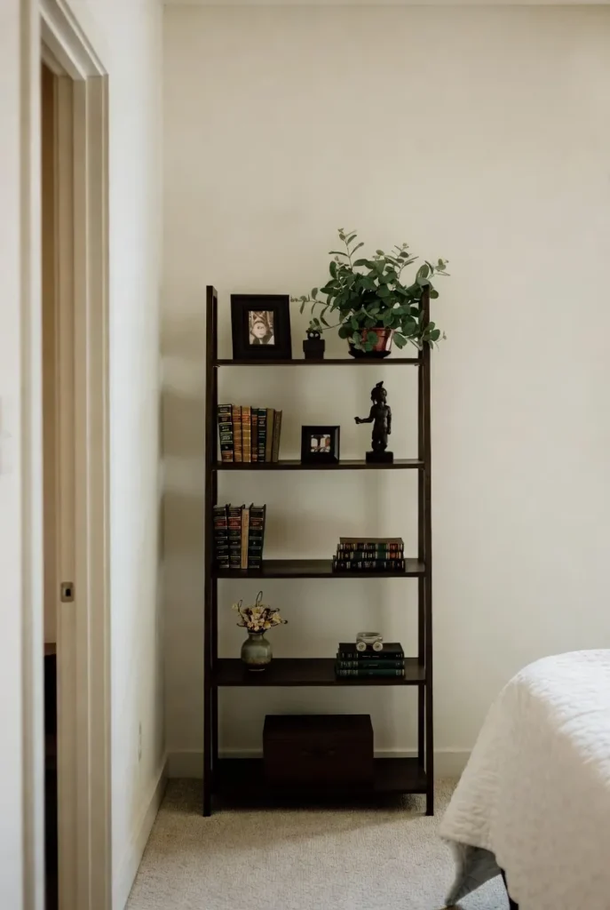 Elegant Bedroom Bookshelf Style