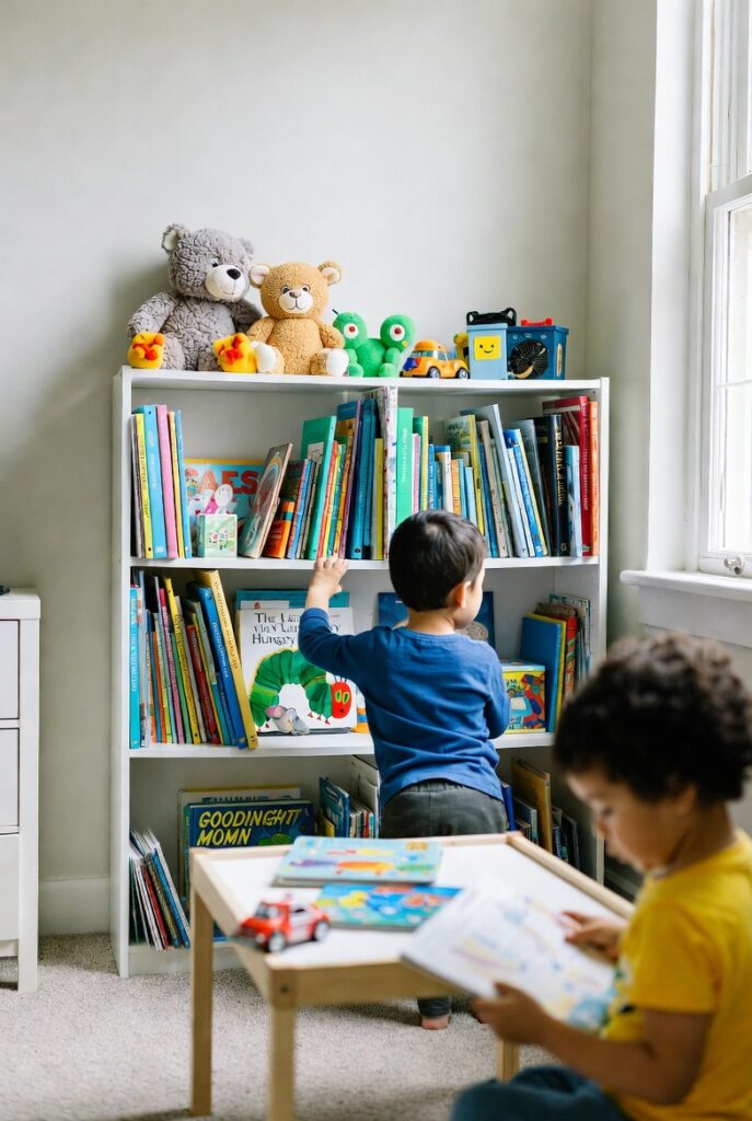 Playful Shelf for Little Readers
