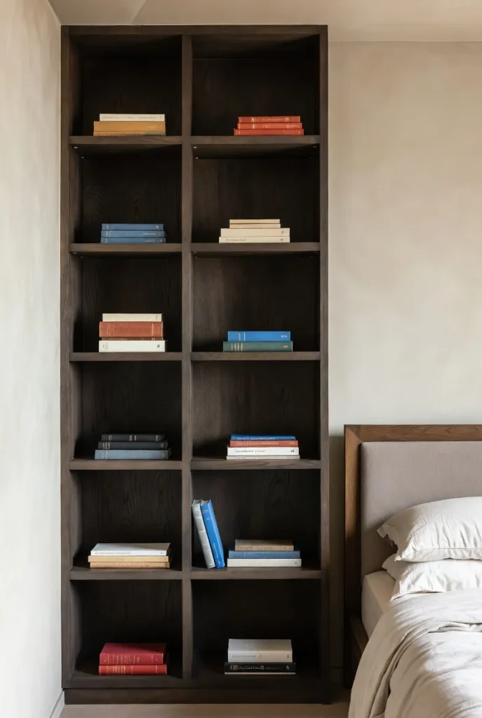 Color-Coded Shelf with Bold Symmetry