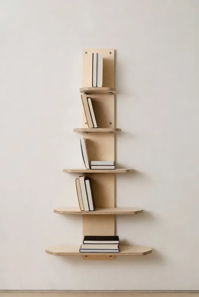 Slim Wall Shelf Stack