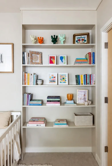 Artistic Twin Shelves