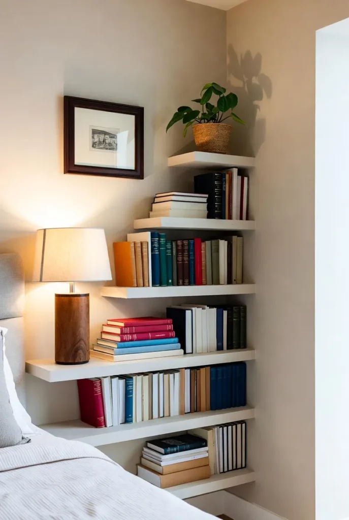 Floating Shelf Reading Niche