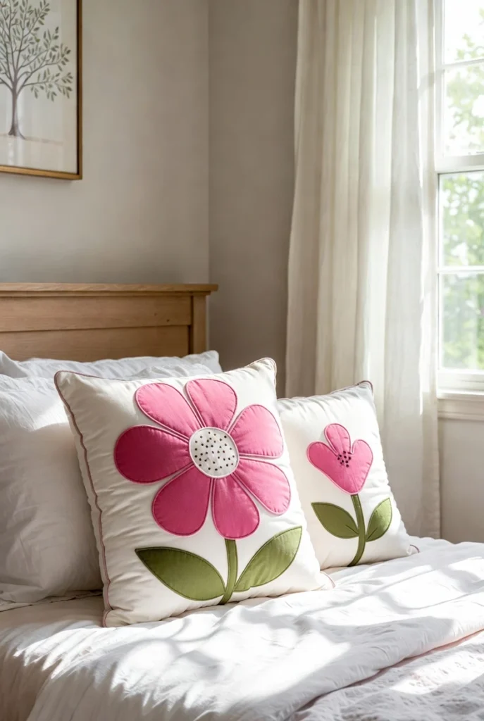 Flower Accent Pillows